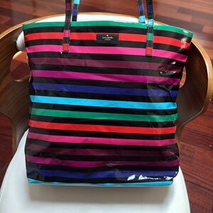 Kate Spade Multicolor Striped Tote